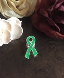 Green Ribbon / Lapel Hat Pin - Rock Your Cause Jewelry