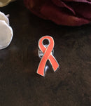 Orange Ribbon / Lapel Hat Pin - Rock Your Cause Jewelry