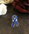 Dark Navy Blue Ribbon / Lapel, Hat, Lab Coat Pin - Rock Your Cause Jewelry