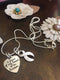 White Ribbon Sympathy Necklace - A Piece of my Heart is in Heaven - Rock Your Cause Jewelry