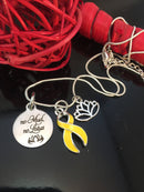 No Mud No Lotus Necklace / Cancer Warrior, Chronic, Invisible Illness, Rare Disease, Cancer Survivor Spoonie / Chemo - ANY RIBBON Color