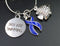 Periwinkle Ribbon – Just Keep Swimming Necklace or Bracelet - Rock Your Cause Jewelry