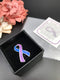 Blue & Purple Ribbon / Lapel Hat Pin / Rheumatoid Arthritis Awareness - Rock Your Cause Jewelry