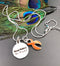 Orange Ribbon Charm Necklace - Nevertheless She Persisted - Rock Your Cause Jewelry