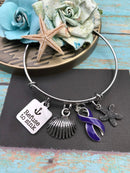 Violet Purple Ribbon Necklace or Bracelet - Refuse to Sink - Rock Your Cause Jewelry