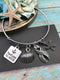 Gray (Grey) Ribbon Jewelry - Refuse to Sink Bracelet or Necklace - Rock Your Cause Jewelry