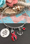Red Ribbon Charm Bracelet - Hope Anchors the Soul - Rock Your Cause Jewelry