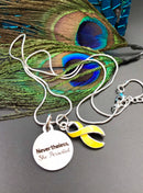 Yellow Ribbon Nevertheless, She Persisted Necklace - Rock Your Cause Jewelry
