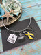 Yellow Ribbon Refuse to Sink - Necklace or Bracelet - Rock Your Cause Jewelry