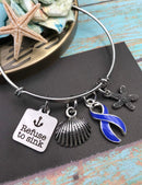 Periwinkle Ribbon - Refuse to Sink Bracelet or Necklace - Rock Your Cause Jewelry