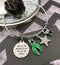 Green Ribbon Bracelet – Only in Darkness Can You See Stars - Rock Your Cause Jewelry