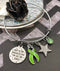 Lime Green Ribbon Bracelet - Only in Darkness Can You See The Stars - Rock Your Cause Jewelry