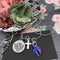 Blue & Purple Ribbon Necklace - I Will Hold You Up When Your Strength Fails - Rock Your Cause Jewelry