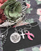 Pink Ribbon Necklace - I Will Hold You Up When Your Strengths Fails / Encouragement Gift - Rock Your Cause Jewelry