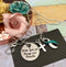 Teal & White Ribbon Charm Necklace - With God All Things Are Possible - Rock Your Cause Jewelry
