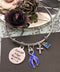 Periwinkle Ribbon Bracelet - Let Your Faith Be Bigger Than Your Fear - Rock Your Cause Jewelry