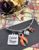 Orange Ribbon Cancer Slayer Bracelet - Rock Your Cause Jewelry