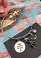 Black Ribbon Charm Bracelet - Hope Anchors the Soul - Rock Your Cause Jewelry