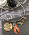 Orange Ribbon Hero Charm Bracelet - Rock Your Cause Jewelry