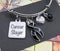 Black Ribbon Cancer Slayer Charm Bracelet - Melanoma Awareness Gift - Rock Your Cause Jewelry