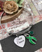 Green Ribbon Charm Bracelet - F*** Cancer - Rock Your Cause Jewelry