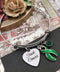 Green Ribbon Charm Bracelet - F*** Cancer - Rock Your Cause Jewelry