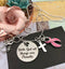 Pink Ribbon Necklace - With God All Things Are Possible / Encouragement Gift - Rock Your Cause Jewelry