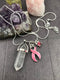 Pink Ribbon Healing Quartz Crystal Necklace - Rock Your Cause Jewelry