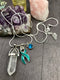 Teal Ribbon Healing Energy Quartz Necklace - Rock Your Cause Jewelry