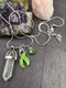 Lime Ribbon Healing Quartz Crystal Necklace - Rock Your Cause Jewelry