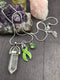Lime Ribbon Healing Quartz Crystal Necklace - Rock Your Cause Jewelry