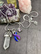 Blue & Purple Ribbon Healing Quartz Crystal Necklace - Rock Your Cause Jewelry