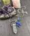 Periwinkle Ribbon Necklace - Healing Clear Quartz Pendant - Rock Your Cause Jewelry