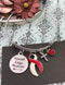 Red & White Ribbon Bracelet - Let Your Faith Be Bigger Than Your Fear - Rock Your Cause Jewelry
