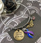 Blue & Purple Ribbon Hero Charm Bracelet - Never Never Give Up - Rock Your Cause Jewelry