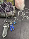 Periwinkle Ribbon Necklace - Healing Clear Quartz Pendant - Rock Your Cause Jewelry