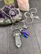 Blue & Purple Ribbon Healing Quartz Crystal Necklace - Rock Your Cause Jewelry