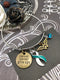 Teal & White Ribbon Hero Charm Bracelet - Never Never Give Up - Rock Your Cause Jewelry