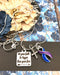 Blue & Purple Ribbon - Let Your Faith be Bigger Than Your Fear Necklace - Rock Your Cause Jewelry