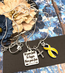 Yellow Ribbon Necklace – Let Your Faith be Bigger Than Your Fear - Rock Your Cause Jewelry