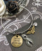 Gray (Grey) Ribbon Charm Bracelet - Never Never Give Up - Rock Your Cause Jewelry