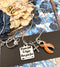 Orange Ribbon Necklace - Let Your Faith be Bigger Than Your Fear - Rock Your Cause Jewelry