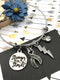 Gray (Grey) Ribbon Charm Bracelet - Stronger than the Storm - Rock Your Cause Jewelry