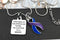 Blue & Purple Ribbon - If God Only Gives Us What We Can Handle, He Must Think I'm A Badass Necklace - Rock Your Cause Jewelry