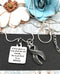 Gray (Grey) Ribbon Necklace -  If God Gives Us Only What We Can Handle, He Must Think I'm a BADASS - Rock Your Cause Jewelry
