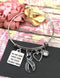 Grey (Gray) Ribbon Bracelet  - You are More Loved Than You Could Possibly Know - Rock Your Cause Jewelry