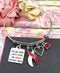Red & White Ribbon - You More Loved Than You Could Possibly Know - Rock Your Cause Jewelry