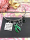 Green Ribbon Charm Bracelet - You Are More Loved Than You Could Possibly Know - Rock Your Cause Jewelry