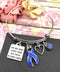 Periwinkle Ribbon Bracelet - You Are More Loved Than You Could Possibly Know - Rock Your Cause Jewelry