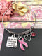 Pink Ribbon Charm Bracelet - You are More Loved Than You Could Possibly Know - Rock Your Cause Jewelry